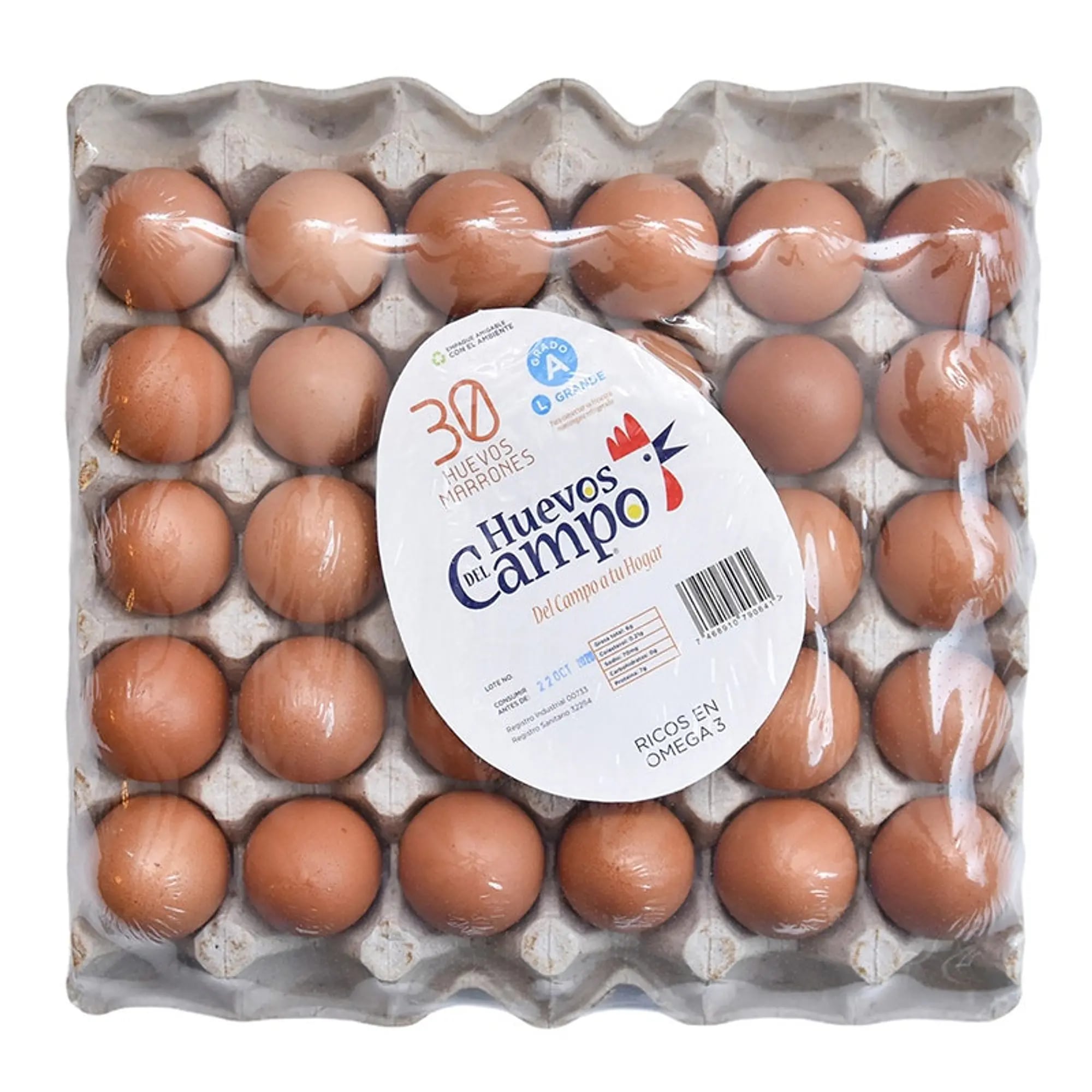 Brown free-range eggs
