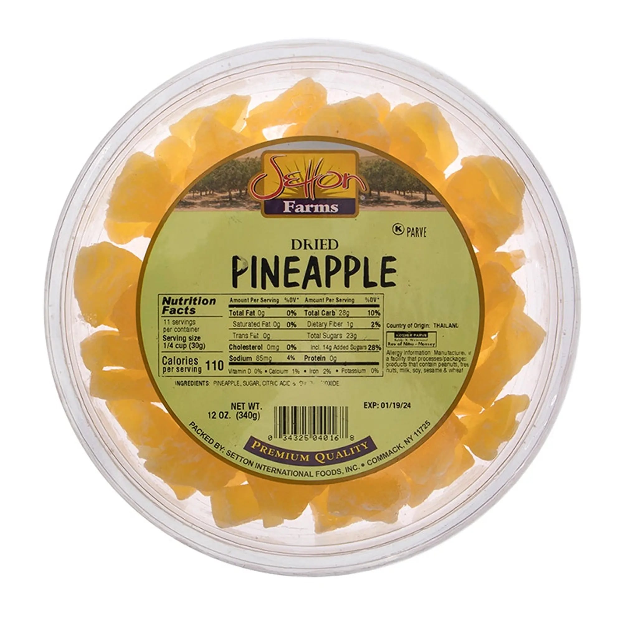 Dried pineapple